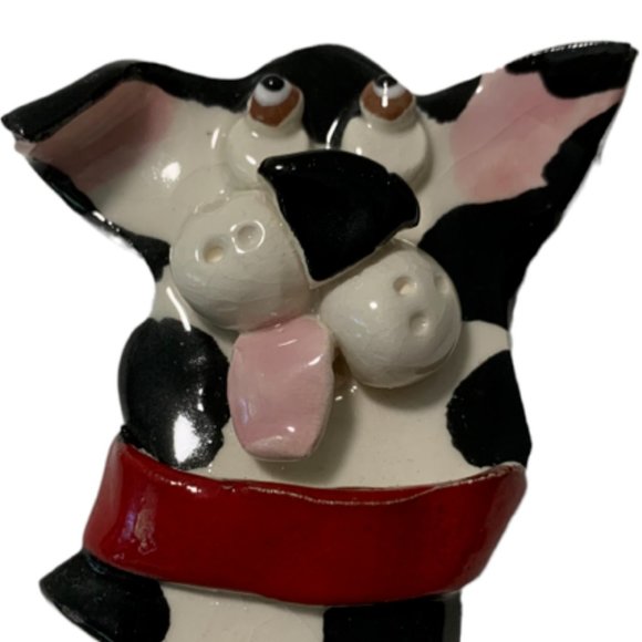 Lacombe Wearable Art Jewelry - Lacombe Wearable Art Dog Face Handmade